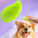 Парова силіконова щітка для котів та собак Гребінець з парою для вичісування домашніх тварин, фото 6