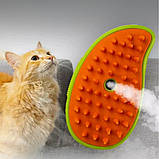 Парова силіконова щітка для котів та собак Гребінець з парою для вичісування домашніх тварин, фото 9