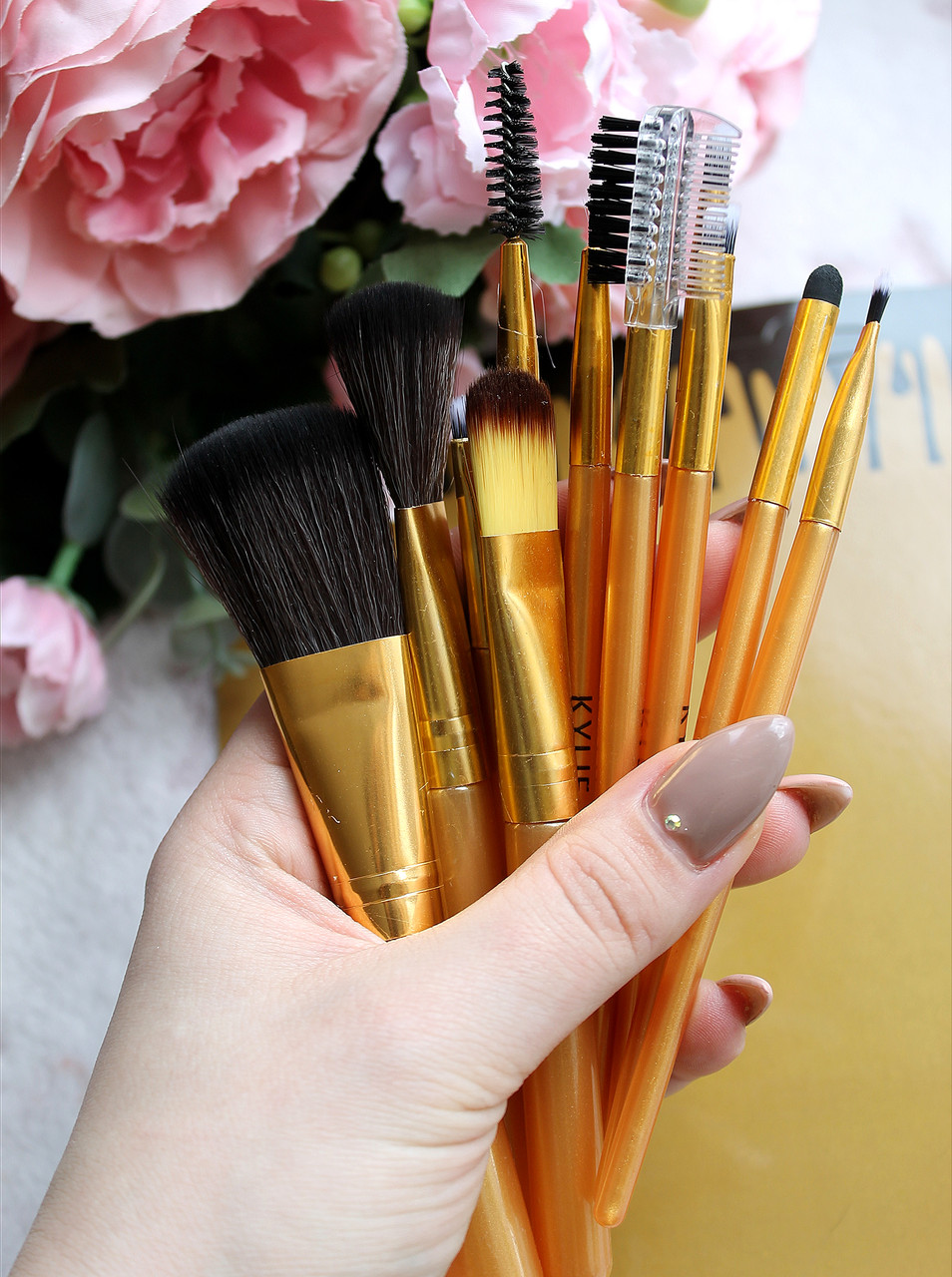 Набір пензликів для макіяжу Make Up Brush perfect foundation 12 інстументів, фото 1