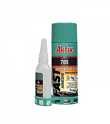 Клей з активатором для експрес-склеювання Akfix 705, 400/125 (GA065)