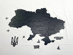 Набір дерев'яних виробів - герб, назви морів, кораблики і літачки, фото 4