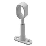 Тримач овальної меблевої труби сквозний, матовий білий ТМ Homax (R-303 WHT), фото 2