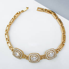 Браслети медзолото Xuping, позолота 18К