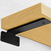 Кронштейн. Кріплення полиці. Тримач для полиць DVK STRONG-140 Сталь-6мм. Чорний 1шт.