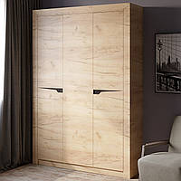 Шафа тридверна 1420 Ліберті ЕВЕРЕСТ Дуб крафт золотий + Венге.