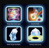 Магнітний конструктор світний лабіринт 76 деталей Кольорові магніти Light Magnetic Blocks, фото 2