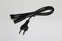 Кабель живлення PC-184 220V у розетку тонкий Black