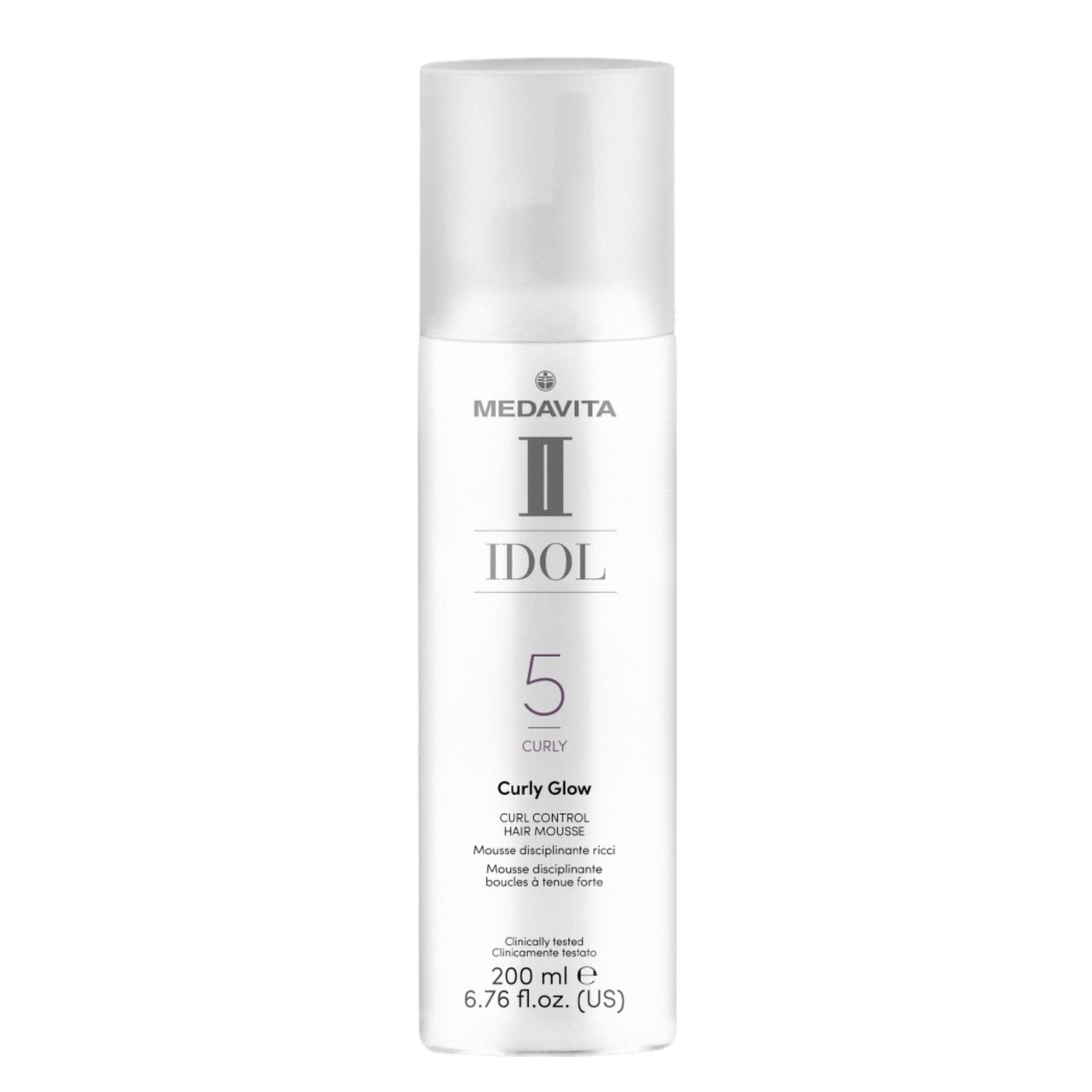 Мус для дисципліни кучерявого волосся Medavita IDOL CURLY Glow Curl Control Hair Mousse