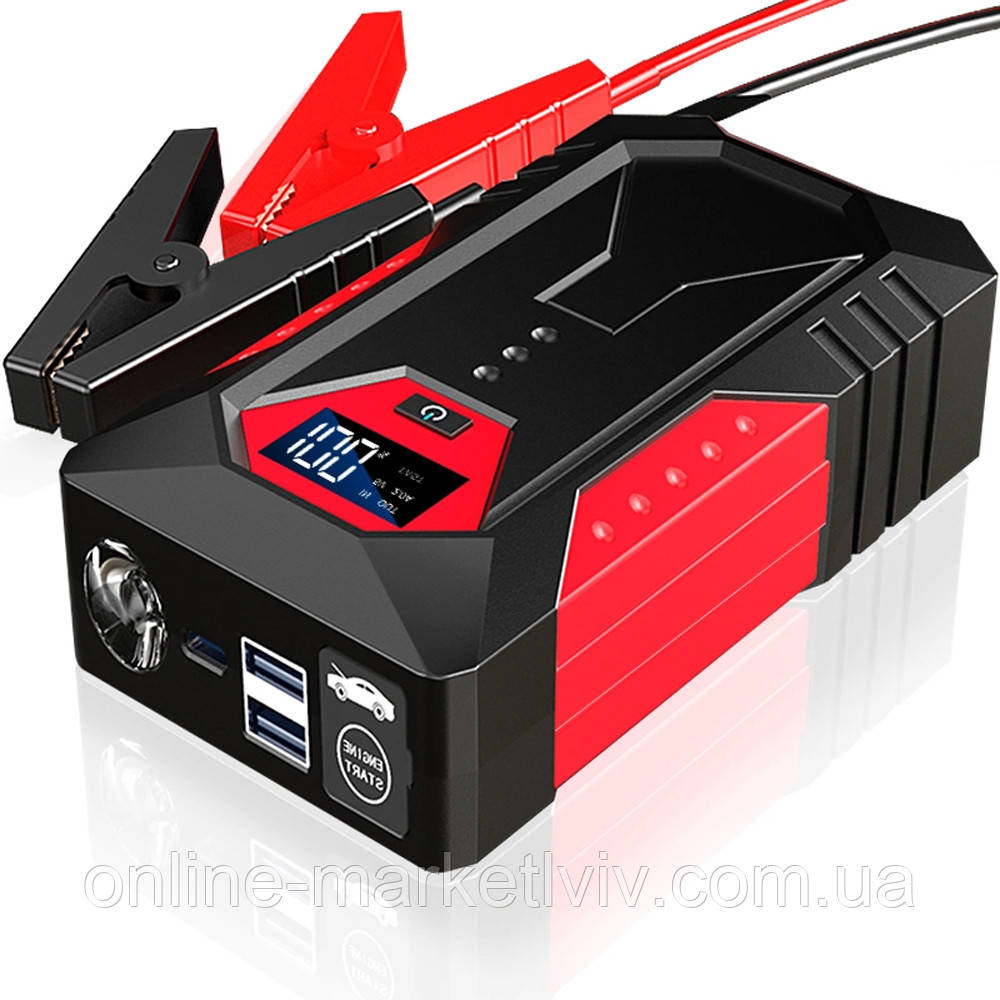 Пуско-зарядний пристрій для авто 18800мАг, 600А, Jumpstarter M43 / Пусковий пристрій для акумуляторів