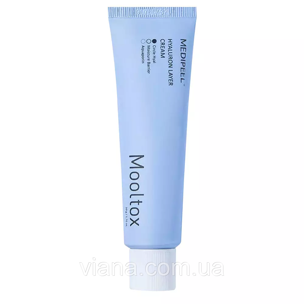 Ультразволожуючий аква-крем Medi Peel Hyaluron Layer Mooltox Cream 50 мл