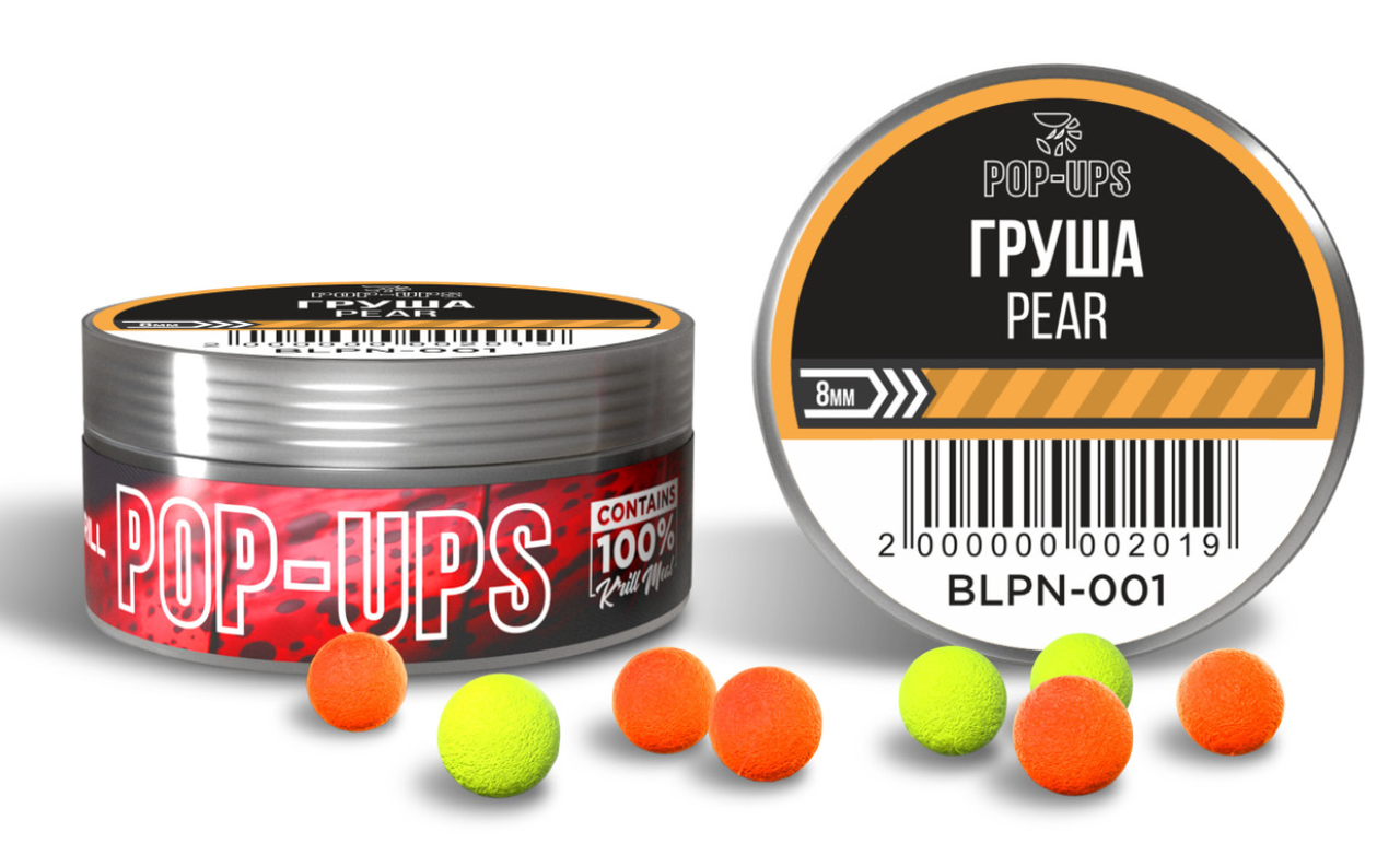 Плаваючі бойли Pop-Up Interkrill Груша 8 мм