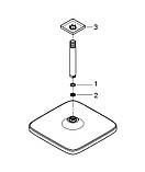 Tempesta 250 Cube Верхній душ з кронштейном до стіни з WaterSaving (26687000), фото 8