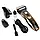 Набір для стриження Gemei Hair Trimmer електробритва, тример із насадками Джемей, фото 4