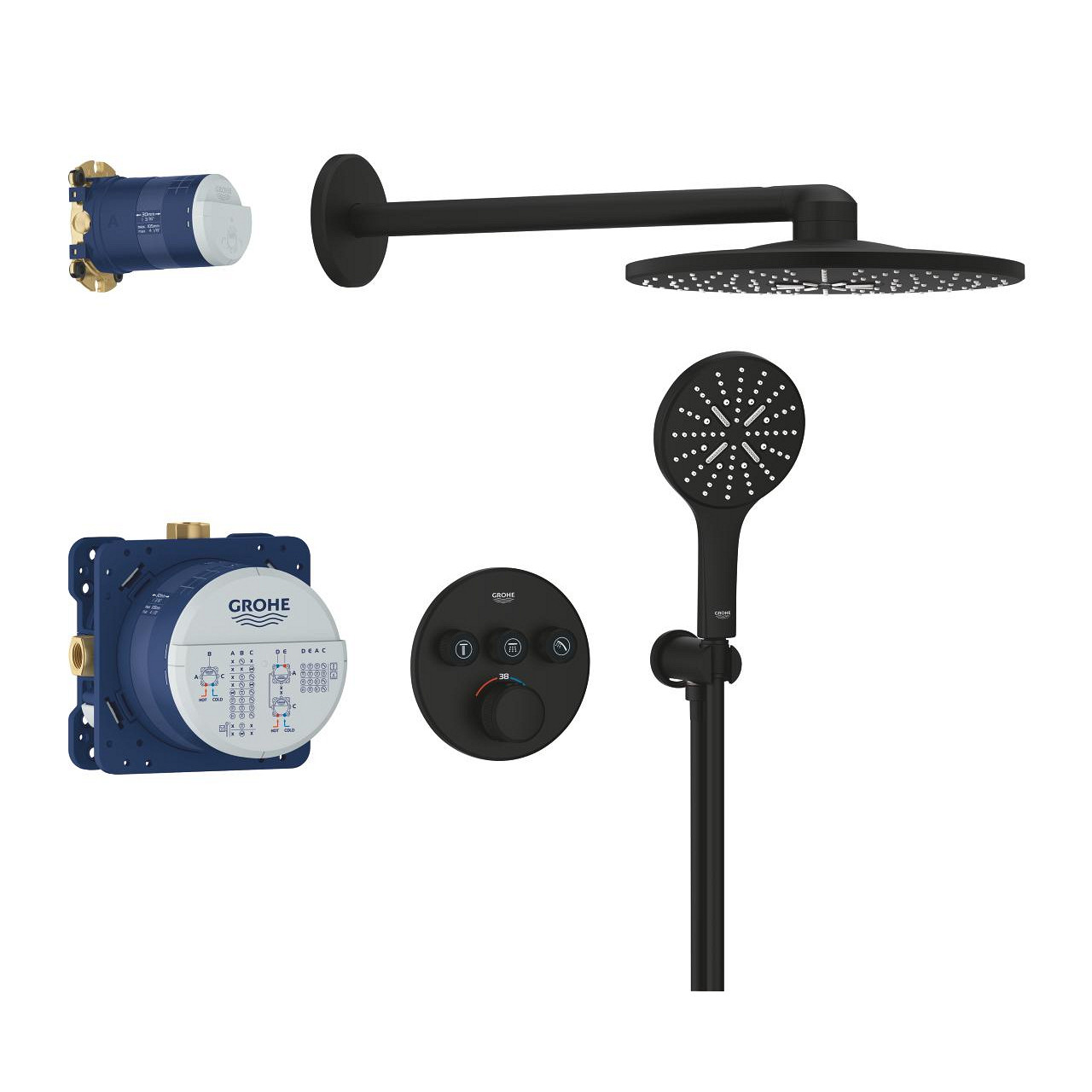Grohtherm SmartControl Прихована душова система з Rainshower SmartActive 310 (34863KF0), фото 1