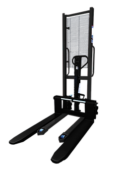 GTM Штабелер гідравлічний 1000кг, підйом-1,6м, довжина вил 1,15м,ширина 330-850мм, колір - чорний