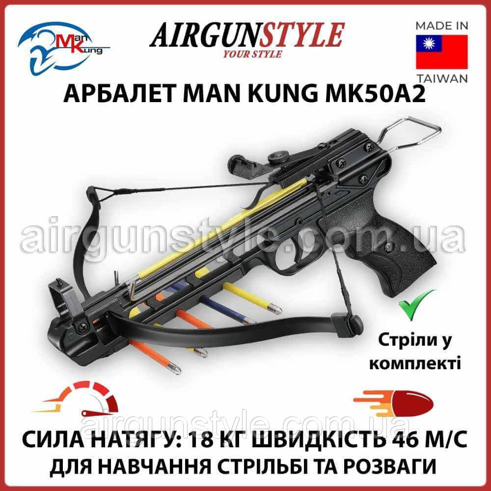 Міні арбалет Man Kung MK-50A2 арбалет зі стрілами автоматичний запобіжник