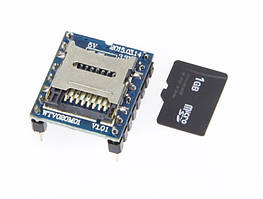 Модуль MP3 micro SD слотом WTV020