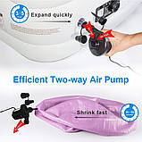 Насос для матраців, басейнів і човнів. Компресор для кемпінгу дво спрямований "накачати та здути" SUNUKI CZ-, фото 5