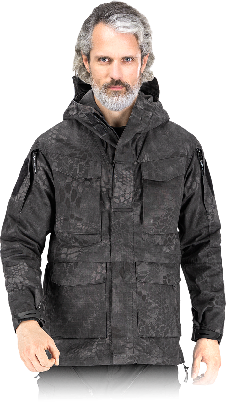 Куртка утеплена робоча TACTICAL GUARD чорна Польща (осінній спецодяг) TG-VOLTURE BS