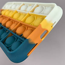 Чохол для iPhone 11 Pro Max Pop it антистрес силіконовий чохол поп іт на айфон 11 про макс зелений молочний, фото 4