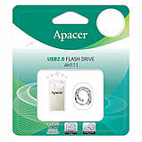 Флеш накопичувач Apacer USB 2.0 AH111 32GB Срібний, фото 3