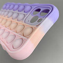 Чохол для iPhone 11 Pro Pop it антистрес силіконовий чохол поп іт на айфон 11 про бузковий рожевий PPT, фото 5