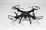 Квадрокоптер (Дрон) 1million з WiFi Камерою, 6 Осьова Стабілізація, Час польоту: до 10 хвилин) Чорний, фото 2