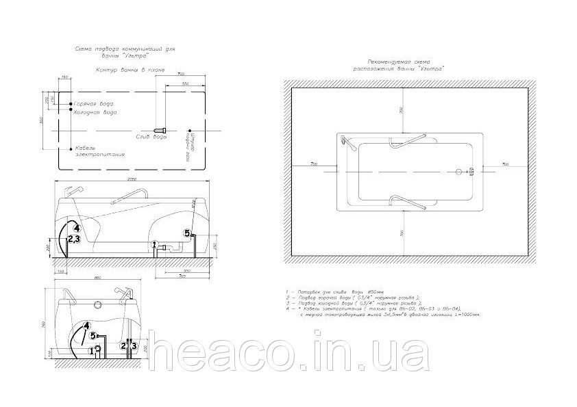 Ванна бальнеологическая УЛЬТРА TM Polypromsyntes - фото 3 - id-p427834230