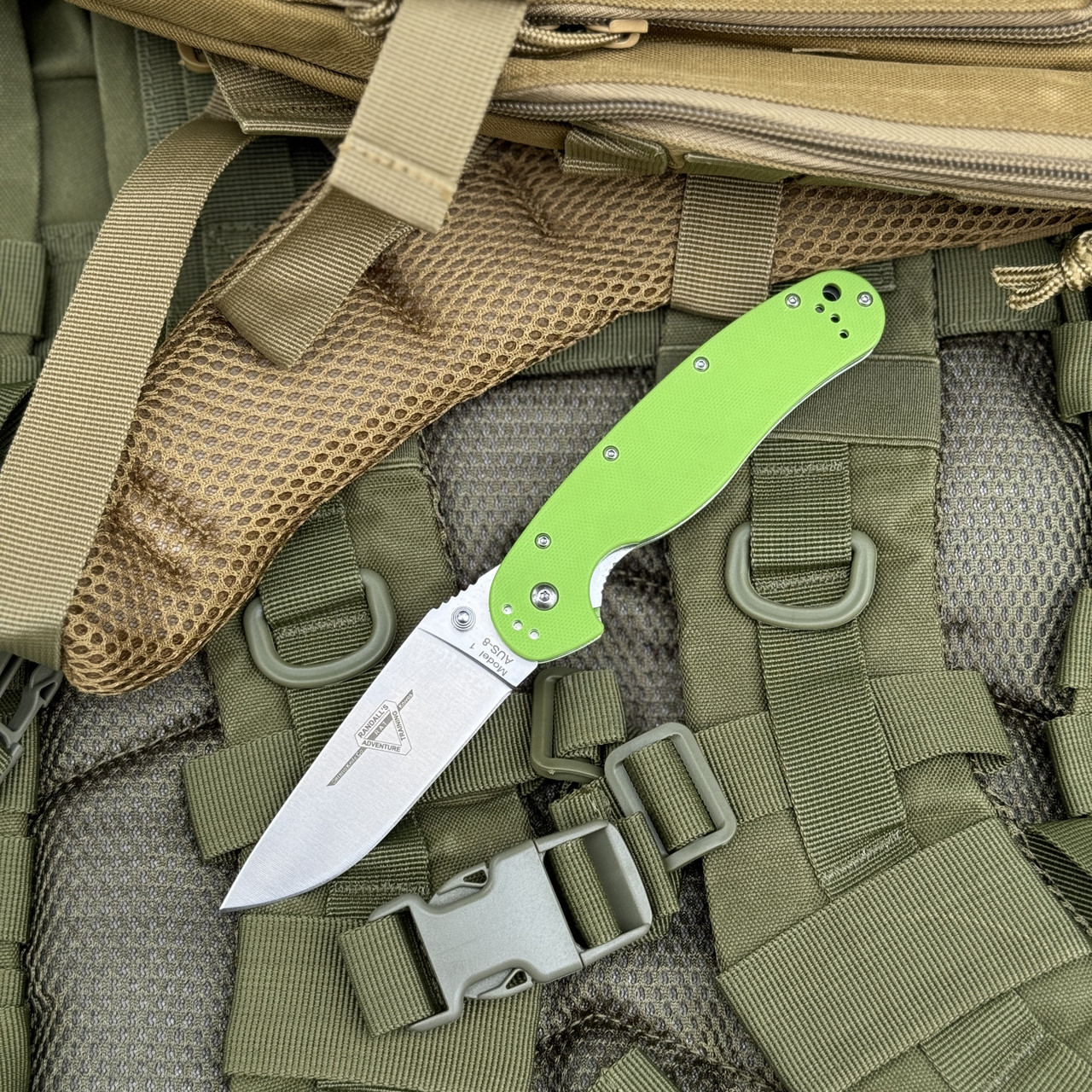 Складний ніж Ontario RAT 1 Toxic Green, фото 1