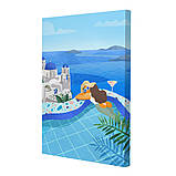 Набір постерів Riviera Blanca Санторин (PS-051) 4 шт в наборі, фото 4