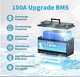 Kepworth 12v/100А . Літійзалізофосфатний акумулятор ,зарядне в комплекті!, фото 5