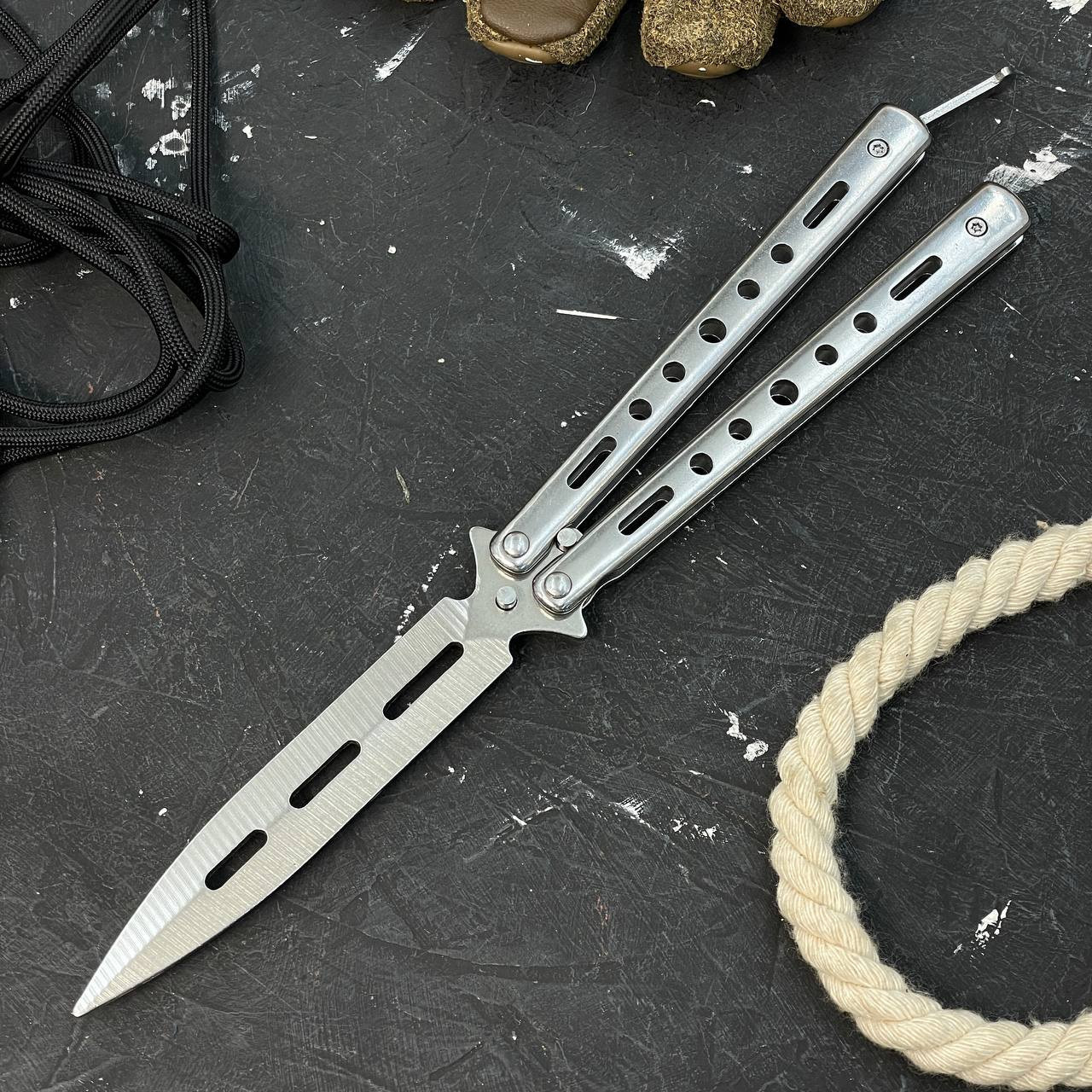 Ніж метелик Silver, фото 1