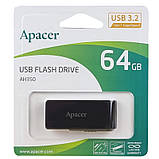 Флеш накопичувач Apacer USB 3.2 AH350 64Gb Black, фото 6