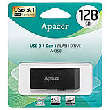 Флеш накопичувач Apacer USB 3.2 AH350 128Gb Black, фото 6