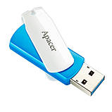 Флеш накопичувач Apacer USB 3.2 Gen1 AH357 128GB Blue / White, фото 3