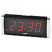 Годинник VST VST-730-1 мережевий 220В led будильник червоні цифри, фото 3
