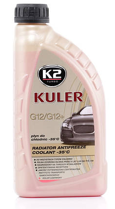 Антифриз K2 Kuler Long Life -35 °C G12 червоний 1 л (T201C) k20260, фото 1