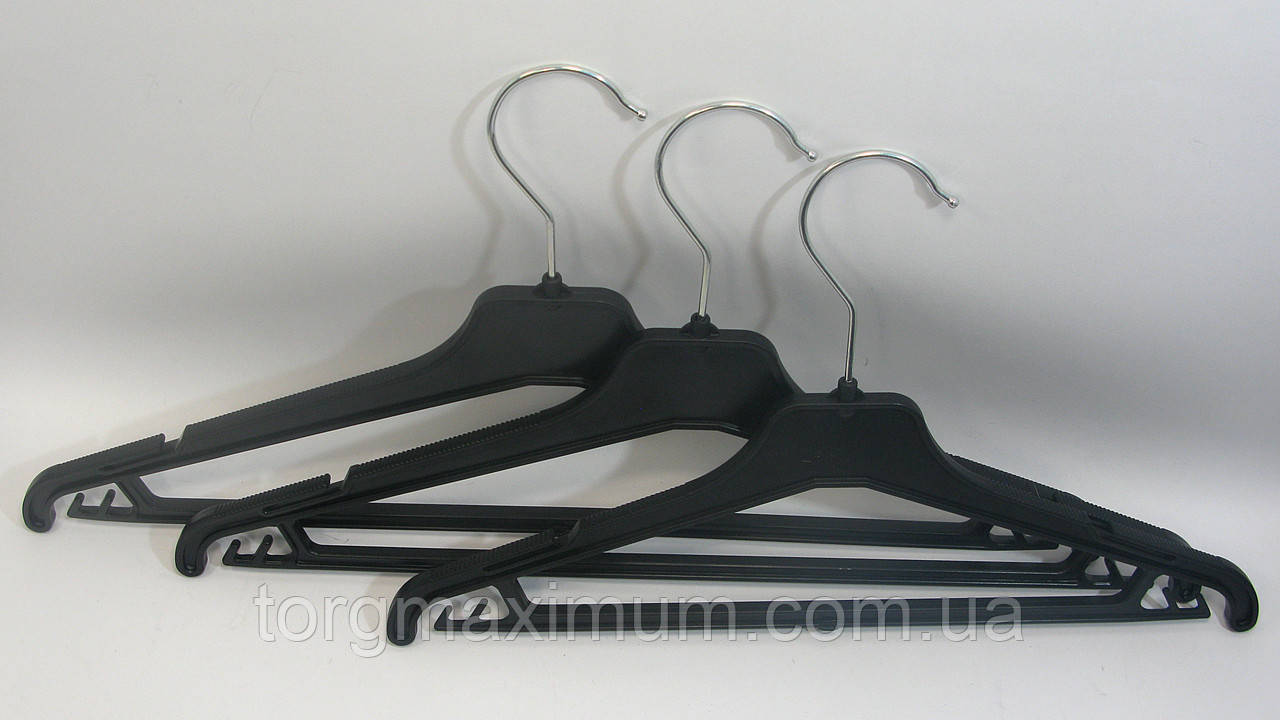 Вешалка для мужской одежды плоская с перекладиной 42 (см) (Польша) - фото 2 - id-p428223542