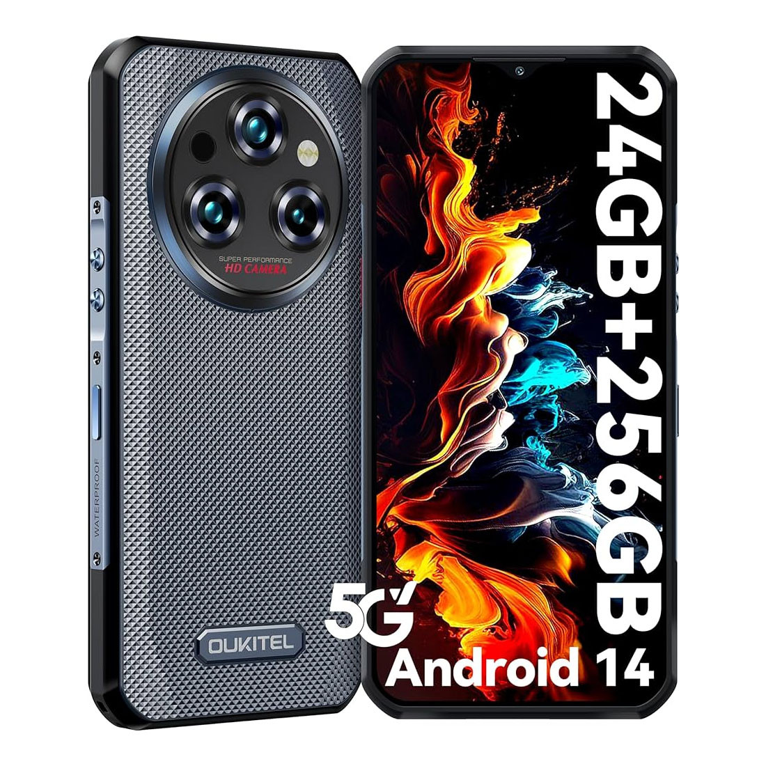 Протиударний телефон водонепроникний Oukitel WP35 8Gb/256Gb 10600mAh