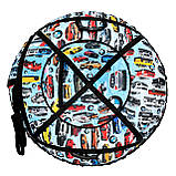 Тюбинг санки ватрушки 100 см"бмв" (Оксфорд, ПВХ) санки ватрушка, фото 4