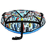 Тюбинг санки ватрушки 100 см"бмв" (Оксфорд, ПВХ) санки ватрушка, фото 5