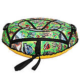 Тюбинг для катания 100 см "динозавры" (Оксфорд, ПВХ) сноутюбинг, фото 3