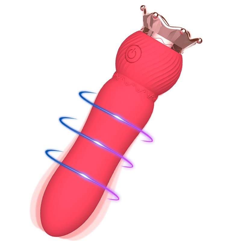 Міні-вібратор Wand для інтимних зон і тіла, Червоний (12,8 см), фото 1