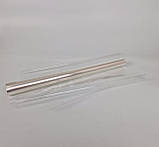 Рулон 500 гм 80 см пропіленової плівки, прозорий для пакування квітів прозорий 498 (1 шт.), фото 2