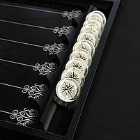 Нарди скляні в алюмінієвому корпусі Роза Вітрів 61×27×5см, фото 7