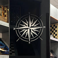 Нарди скляні в алюмінієвому корпусі Роза Вітрів 61×27×5см, фото 2