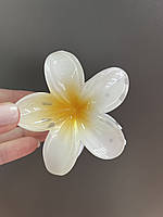 Шпилька-краб для волосся лілія, біла