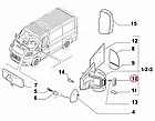 Повторювач поворота в дзеркалі лівий Fiat Ducato, Peugeot Boxer, Citroen Jumper 4 (2014-...), 71748252, 6325H0, фото 5