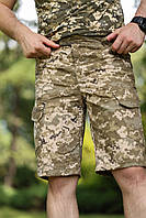 Тактичні чоловічі літні військові шорти піксель ЗСУ ріп-стоп