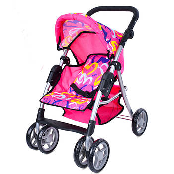 Дитяча коляска для ляльок з регульованою ручкою та кошиком Melogo 9352/011